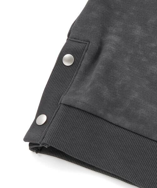 BeBe / べべ スウェット | ムラ染めサイドスナップロゴパッチトレーナー(90~160cm) | 詳細11