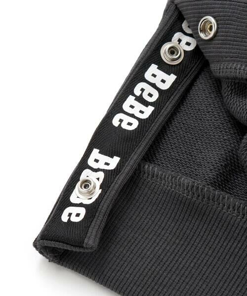 BeBe / べべ スウェット | ムラ染めサイドスナップロゴパッチトレーナー(90~160cm) | 詳細13