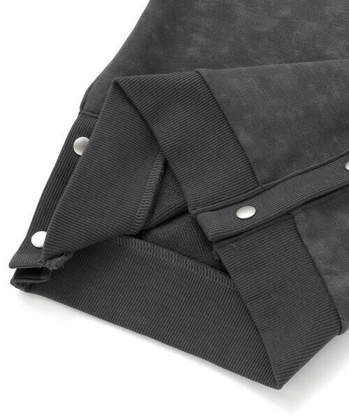 BeBe / べべ スウェット | ムラ染めサイドスナップロゴパッチトレーナー(90~160cm) | 詳細14