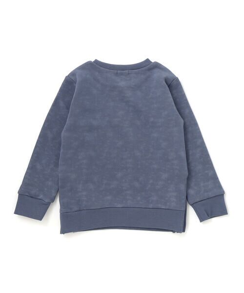 BeBe / べべ スウェット | ムラ染めサイドスナップロゴパッチトレーナー(90~160cm) | 詳細17