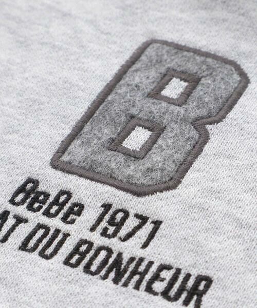 BeBe / べべ スウェット | 裏起毛チェック切り替えハーフジップトレーナー(90~150cm) | 詳細14