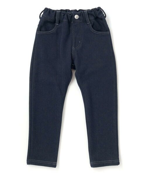 BeBe / べべ デニムパンツ | デニムムートン裏ファーストレートロングパンツ(80~160cm) | 詳細14