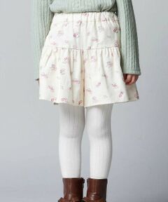 BeBe / べべ ショート・ハーフ・半端丈パンツ | 【お揃い】シャツコールGirlyフラワープリントキュロットパンツ(90~150cm)
