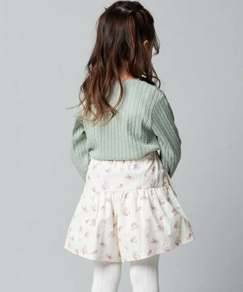 BeBe / べべ ショート・ハーフ・半端丈パンツ | 【お揃い】シャツコールGirlyフラワープリントキュロットパンツ(90~150cm) | 詳細3