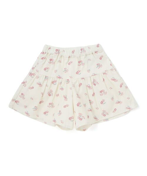 BeBe / べべ ショート・ハーフ・半端丈パンツ | 【お揃い】シャツコールGirlyフラワープリントキュロットパンツ(90~150cm) | 詳細7