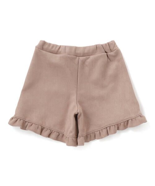 BeBe / べべ ショート・ハーフ・半端丈パンツ | スウェード調裾フリルショートパンツ(90~150cm) | 詳細7