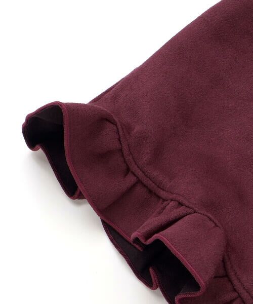 BeBe / べべ ショート・ハーフ・半端丈パンツ | スウェード調裾フリルショートパンツ(90~150cm) | 詳細12