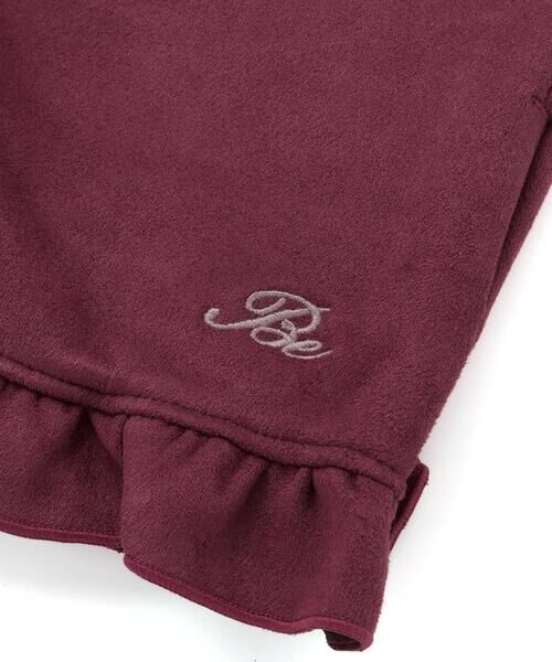 BeBe / べべ ショート・ハーフ・半端丈パンツ | スウェード調裾フリルショートパンツ(90~150cm) | 詳細13