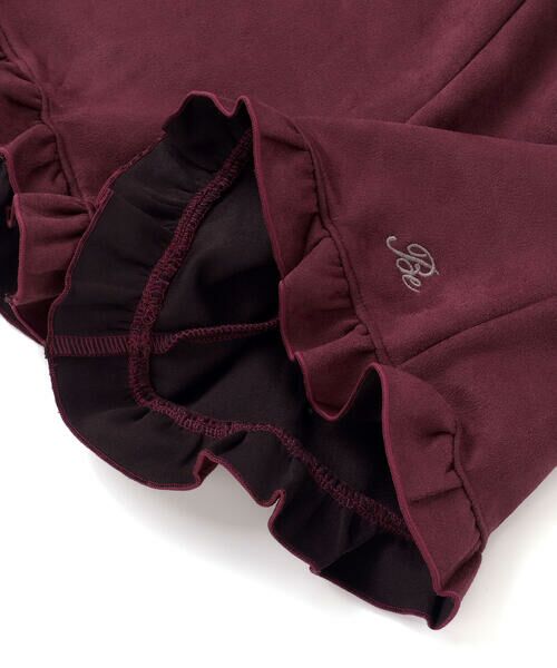 BeBe / べべ ショート・ハーフ・半端丈パンツ | スウェード調裾フリルショートパンツ(90~150cm) | 詳細14