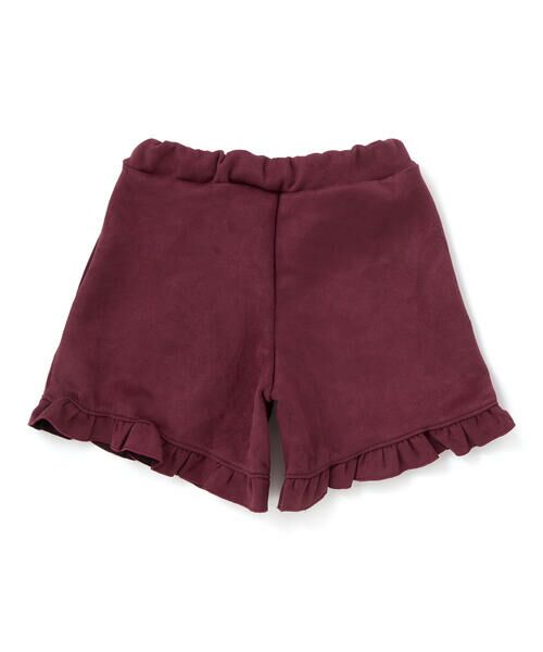 BeBe / べべ ショート・ハーフ・半端丈パンツ | スウェード調裾フリルショートパンツ(90~150cm) | 詳細9