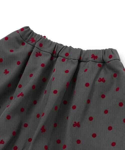BeBe / べべ ミニ・ひざ丈スカート | フロッキープリントドットバルーンスカート(100~140cm) | 詳細6