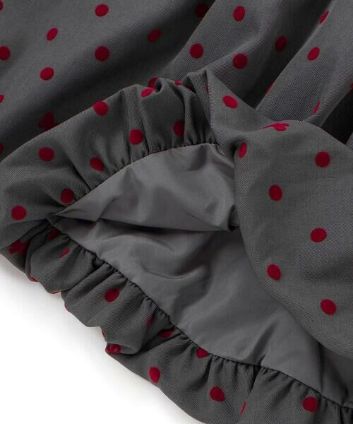 BeBe / べべ ミニ・ひざ丈スカート | フロッキープリントドットバルーンスカート(100~140cm) | 詳細9