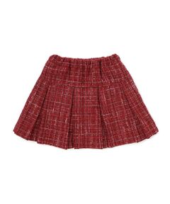 BeBe / べべ ミニ・ひざ丈スカート | 【お揃い】エタンセルラメツイードインナーパンツ付プリーツスカート(90~150cm)