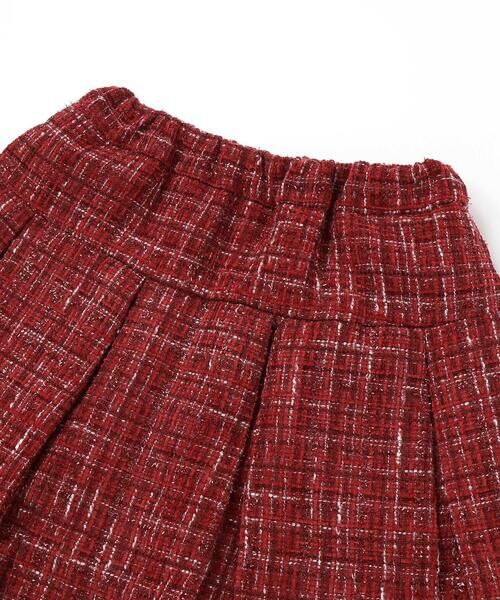 BeBe / べべ ミニ・ひざ丈スカート | 【お揃い】エタンセルラメツイードインナーパンツ付プリーツスカート(90~150cm) | 詳細5