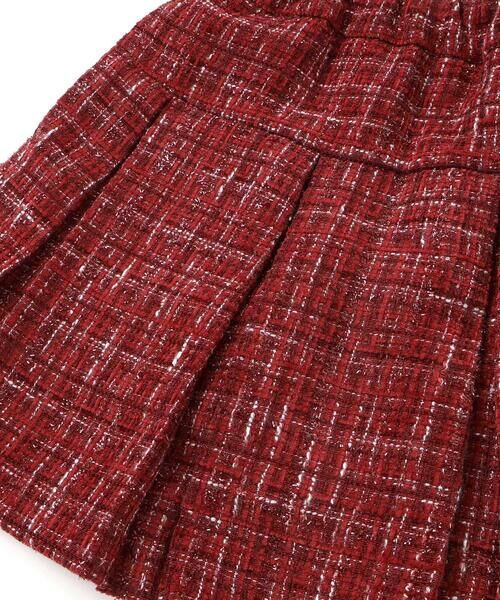 BeBe / べべ ミニ・ひざ丈スカート | 【お揃い】エタンセルラメツイードインナーパンツ付プリーツスカート(90~150cm) | 詳細6