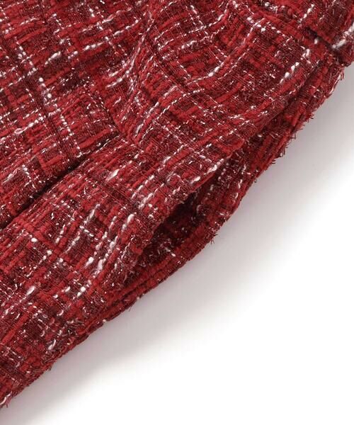 BeBe / べべ ミニ・ひざ丈スカート | 【お揃い】エタンセルラメツイードインナーパンツ付プリーツスカート(90~150cm) | 詳細7