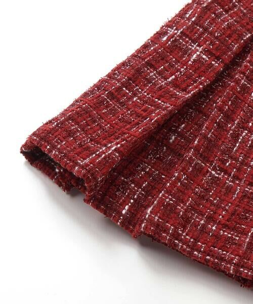 BeBe / べべ ミニ・ひざ丈スカート | 【お揃い】エタンセルラメツイードインナーパンツ付プリーツスカート(90~150cm) | 詳細8