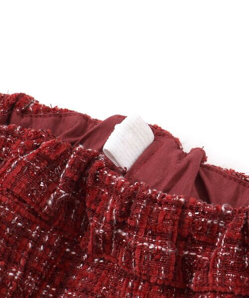 BeBe / べべ ミニ・ひざ丈スカート | 【お揃い】エタンセルラメツイードインナーパンツ付プリーツスカート(90~150cm) | 詳細10