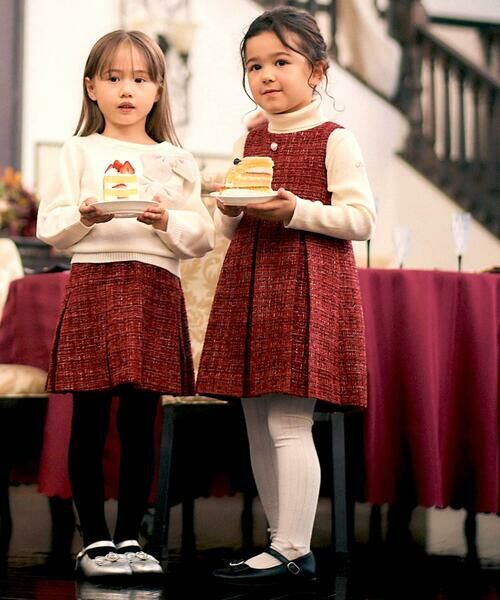 BeBe / べべ ニット・セーター | BIGリボンモチーフニットプルオーバー(100~150cm) | 詳細2