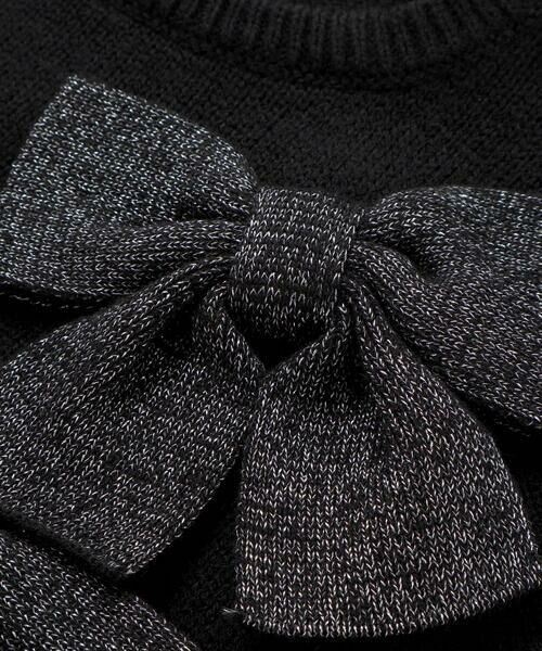 BeBe / べべ ニット・セーター | BIGリボンモチーフニットプルオーバー(100~150cm) | 詳細15