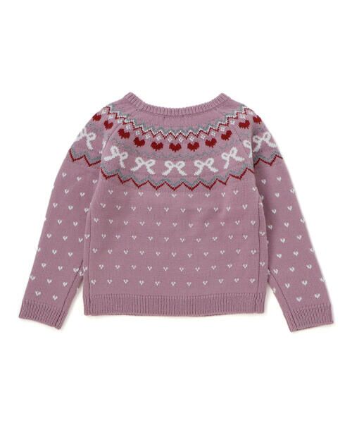 BeBe / べべ ニット・セーター | ノルディック求心柄ジャガードニットプルオーバー(90~150cm) | 詳細10