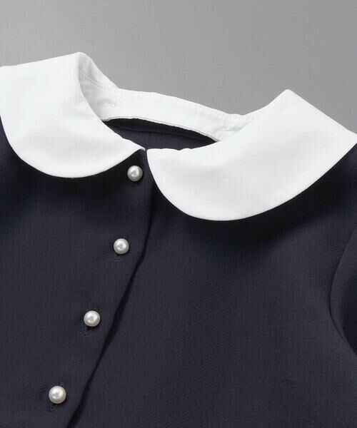 BeBe / べべ ミニ丈・ひざ丈ワンピース | ダブルクロス3way付け襟長袖ギャザーワンピース(110~130cm) | 詳細10