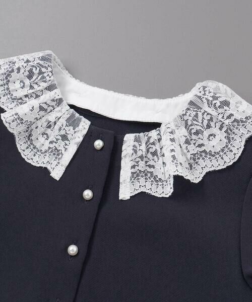 BeBe / べべ ミニ丈・ひざ丈ワンピース | ダブルクロス3way付け襟長袖ギャザーワンピース(110~130cm) | 詳細11