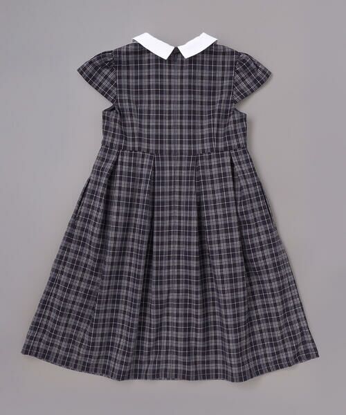 BeBe / べべ セットアップ | ボレロ+リボンタイ付きチェックワンピースセット(110~130cm) | 詳細11