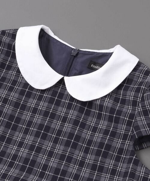 BeBe / べべ セットアップ | ボレロ+リボンタイ付きチェックワンピースセット(110~130cm) | 詳細13