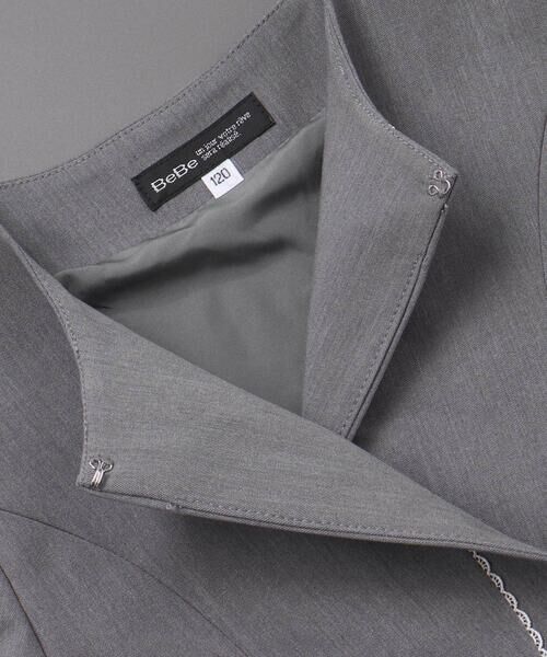 BeBe / べべ セットアップ | ボレロ+リボンタイ付きチェックワンピースセット(110~130cm) | 詳細20