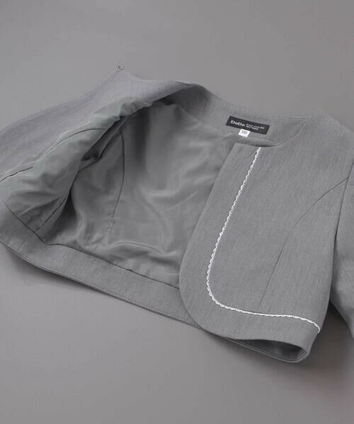 BeBe / べべ セットアップ | ボレロ+リボンタイ付きチェックワンピースセット(110~130cm) | 詳細22