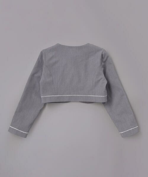 BeBe / べべ セットアップ | ボレロ+リボンタイ付きチェックワンピースセット(110~130cm) | 詳細9