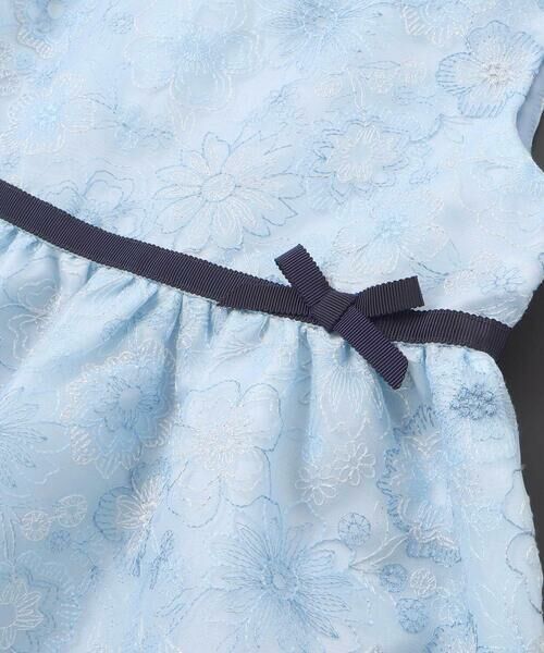 BeBe / べべ ミニ丈・ひざ丈ワンピース | 【日本製】オーガンジーフラワー刺しゅうドレス(110~130cm) | 詳細8