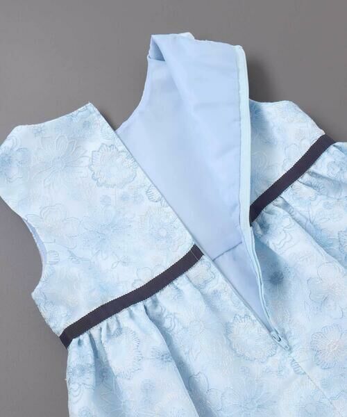 BeBe / べべ ミニ丈・ひざ丈ワンピース | 【日本製】オーガンジーフラワー刺しゅうドレス(110~130cm) | 詳細9