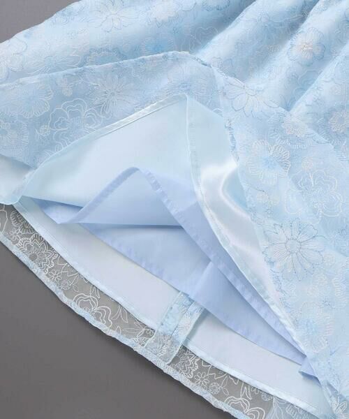 BeBe / べべ ミニ丈・ひざ丈ワンピース | 【日本製】オーガンジーフラワー刺しゅうドレス(110~130cm) | 詳細11