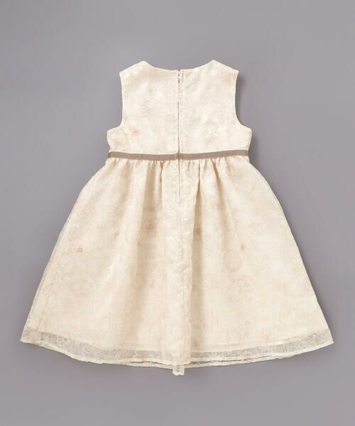 BeBe / べべ ミニ丈・ひざ丈ワンピース | 【日本製】オーガンジーフラワー刺しゅうドレス(110~130cm) | 詳細18