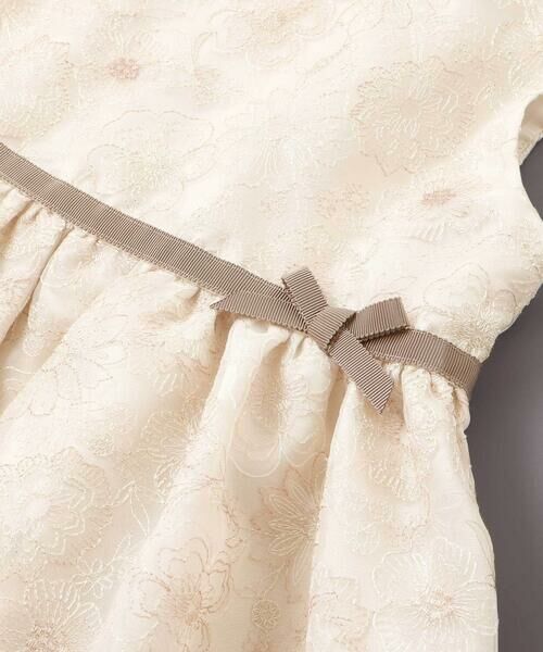 BeBe / べべ ミニ丈・ひざ丈ワンピース | 【日本製】オーガンジーフラワー刺しゅうドレス(110~130cm) | 詳細19