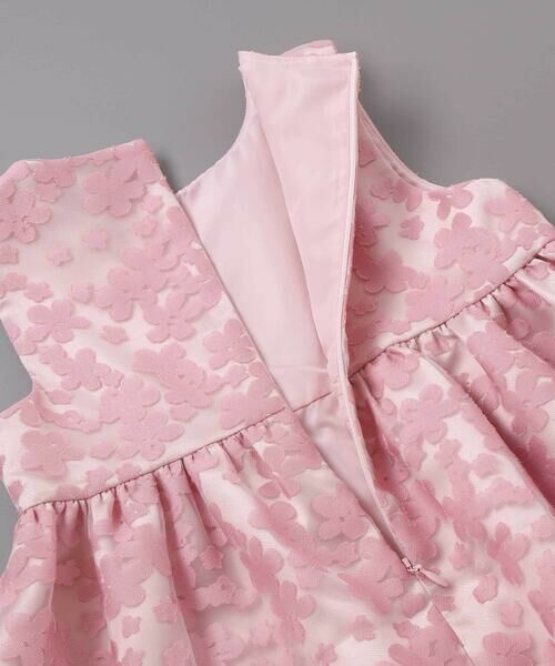 BeBe / べべ ミニ丈・ひざ丈ワンピース | フローラルオパールプリントウエストリボンドレス(110~130cm) | 詳細6