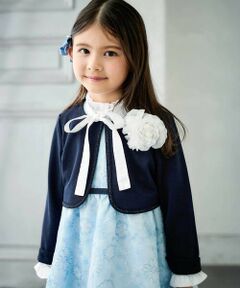 BeBe / べべ ノーカラージャケット | リップルポンチノーカラージャケット(110~130cm)