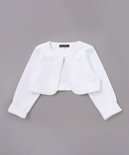 BeBe / べべ ノーカラージャケット | リップルポンチノーカラージャケット(110~130cm) | 詳細4