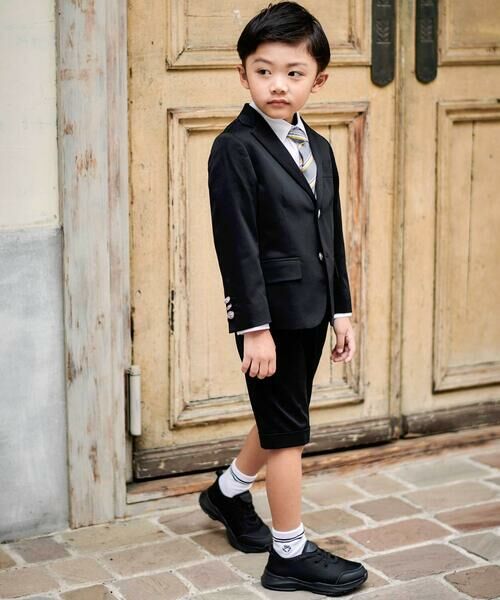 BeBe / べべ ノーカラージャケット | モクロディテーラードジャケット(110~130cm) | 詳細2