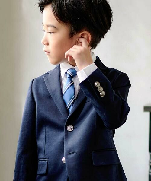 BeBe / べべ ノーカラージャケット | モクロディテーラードジャケット(110~130cm) | 詳細17