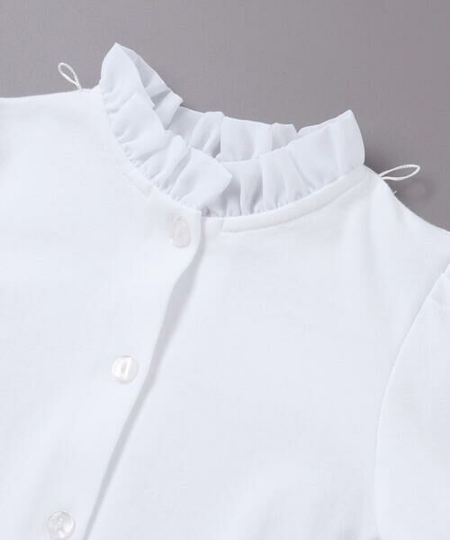 BeBe / べべ シャツ・ブラウス | フリル襟ボウタイ付きスムース長袖ブラウス(110~130cm) | 詳細10