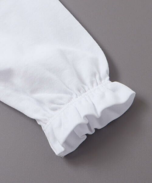 BeBe / べべ シャツ・ブラウス | フリル襟ボウタイ付きスムース長袖ブラウス(110~130cm) | 詳細13