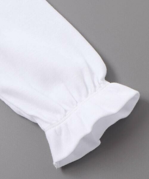 BeBe / べべ シャツ・ブラウス | 花レース丸襟フロントタックスムース長袖ブラウス(90~140cm) | 詳細13