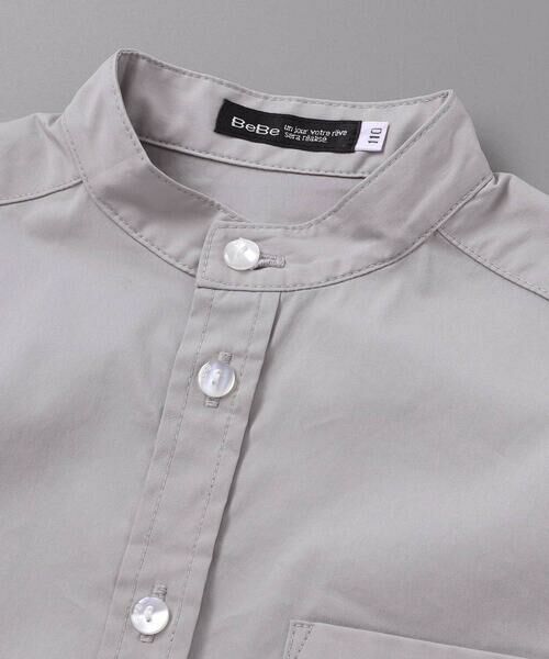 BeBe / べべ シャツ・ブラウス | ストレッチウェザーバンドカラー長袖シャツ(110~130cm) | 詳細8