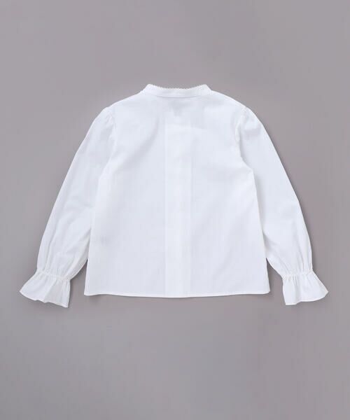 BeBe / べべ シャツ・ブラウス | ストレッチウェザー付け襟キャンディスリーブブラウス(90~160cm) | 詳細10