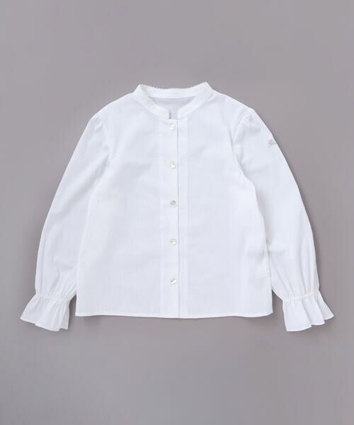 BeBe / べべ シャツ・ブラウス | ストレッチウェザー付け襟キャンディスリーブブラウス(90~160cm) | 詳細9