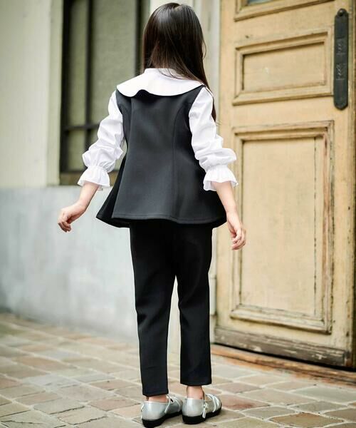 BeBe / べべ チノ・ワークパンツ | ダブルクロステーパードロングパンツ(110~160cm) | 詳細3