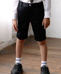 BeBe / べべ スラックス・ドレスパンツ | モクロディ裾ダブルハーフパンツ(110~130cm)